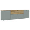 LOWBOARD  in 181/54/41 cm  - Schwarz/Eiche Artisan, Modern, Holzwerkstoff/Metall (181/54/41cm) - Voleo