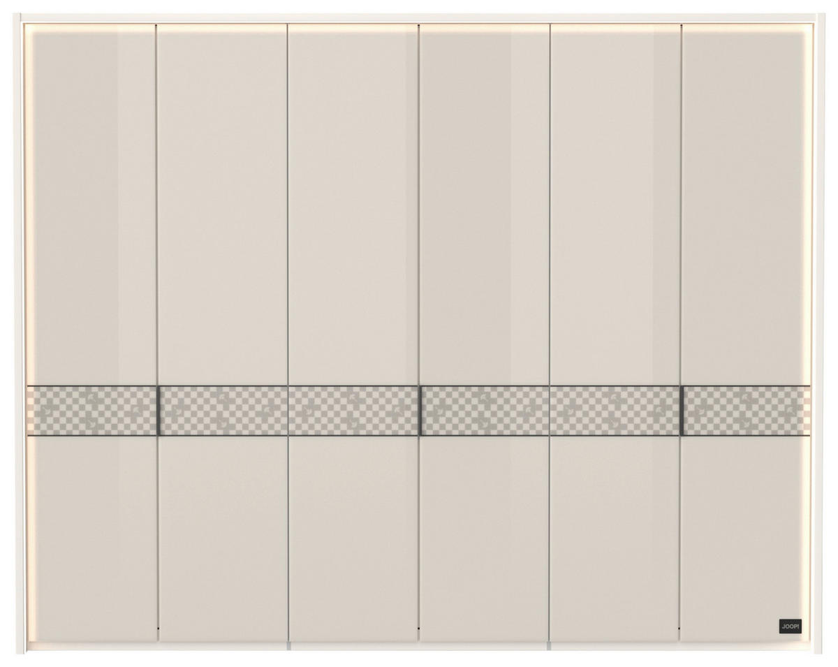 DREHTÜRENSCHRANK Champagner  - Champagner/Schwarz, Design, Glas/Holzwerkstoff (300/236/58cm) - Joop!