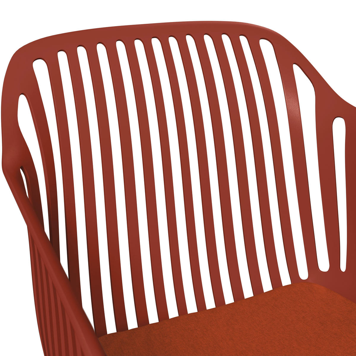 STAPELSESSEL in Kunststoff, Textil Rot  - Rot, Basics, Kunststoff/Textil (55/80/60cm) - Ambia Garden