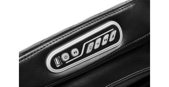 MASSAGESESSEL in Lederlook Schwarz  - Schwarz, Design, Textil (77,5/110/140cm) - Cantus