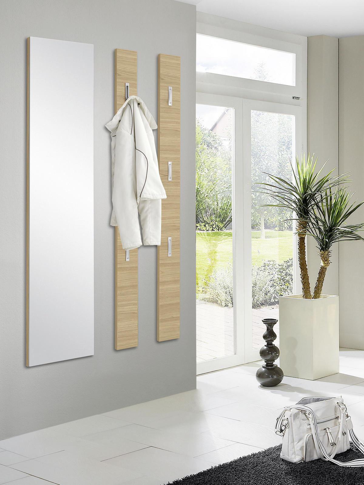 WANDSPIEGEL 42/170/3 cm    - Eichefarben, Design, Glas/Holz (42/170/3cm) - Novel