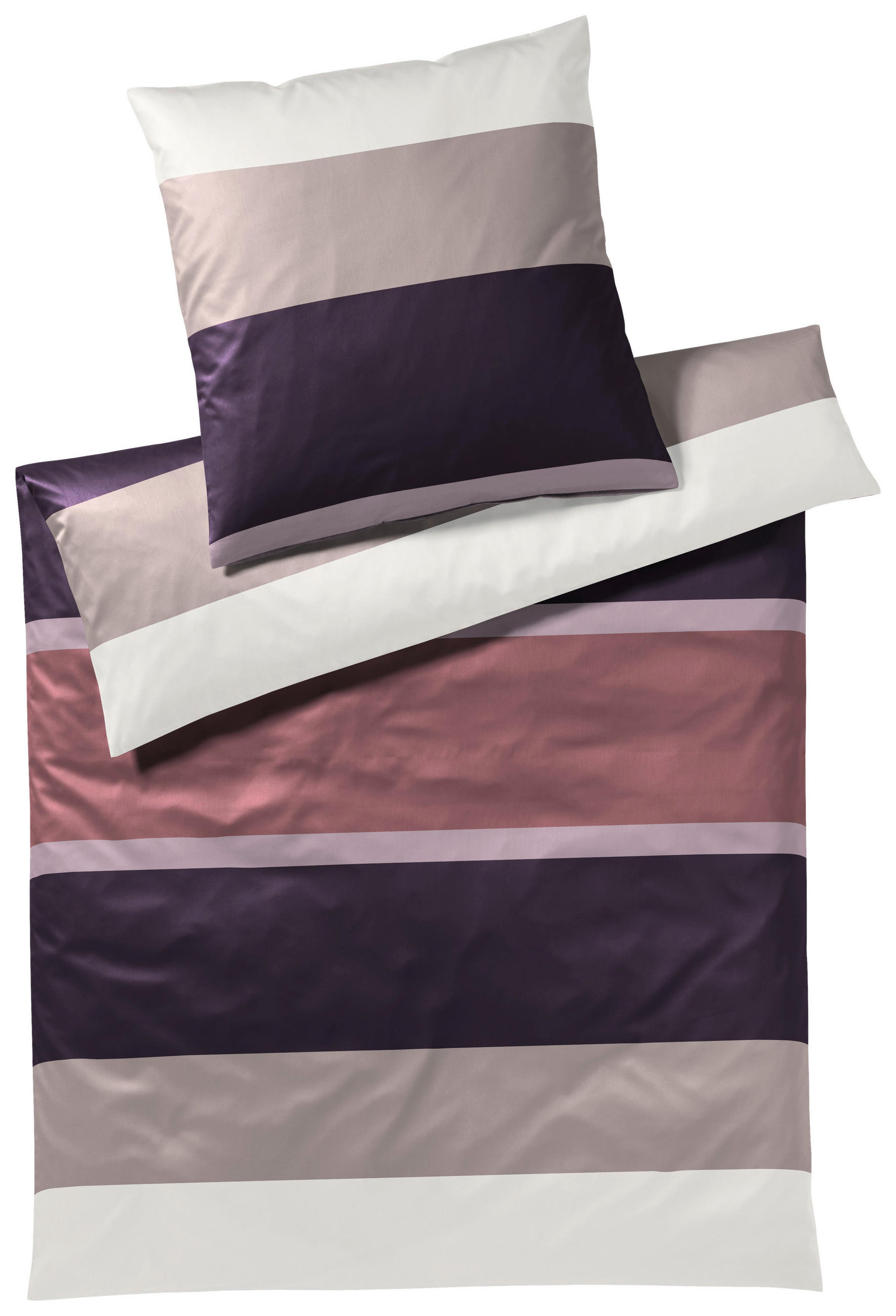 BETTWÄSCHE Mood Makosatin 200/220 cm  - Aubergine, Basics, Textil (200/220cm) - Joop!