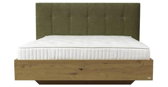 BOXSPRINGBETT 180/200 cm  in Waldgrün, Wildeiche  - Waldgrün/Wildeiche, Natur, Holz/Textil (180/200cm) - Valnatura