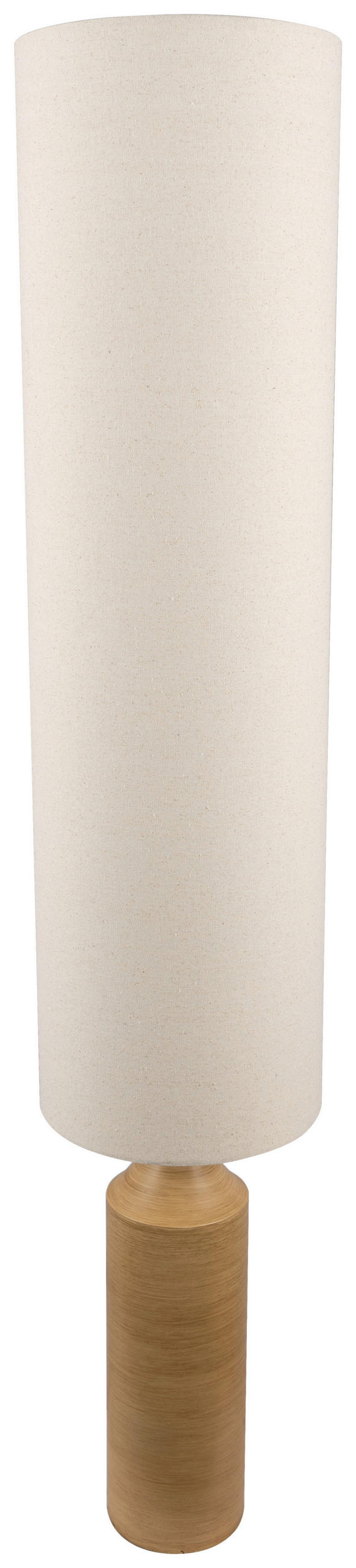 STEHLEUCHTE 27/140 cm    - Eschefarben/Weiß, Design, Textil/Metall (27/140cm) - Collet's Monde