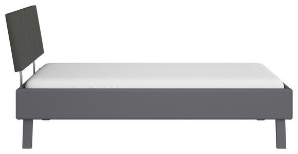 BETT 90/200 cm  in Grau  - Grau, Design, Holzwerkstoff/Textil (90/200cm) - Carryhome
