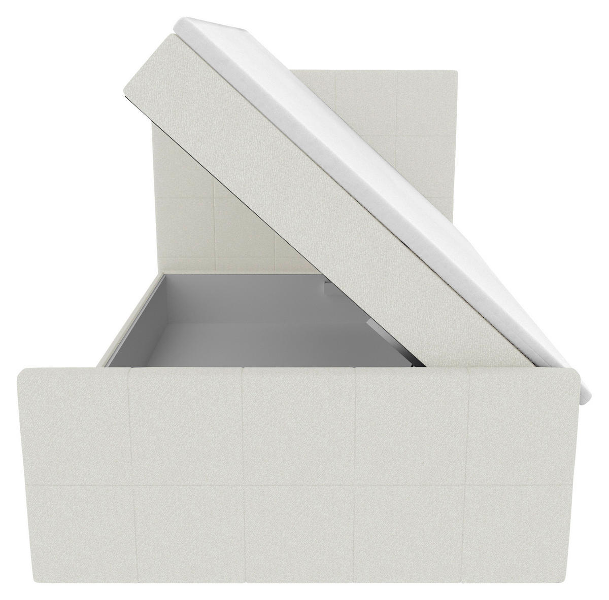 BOXBETT 100/200 cm  in Creme  - Creme, KONVENTIONELL, Kunststoff/Textil (100/200cm) - Boxxx