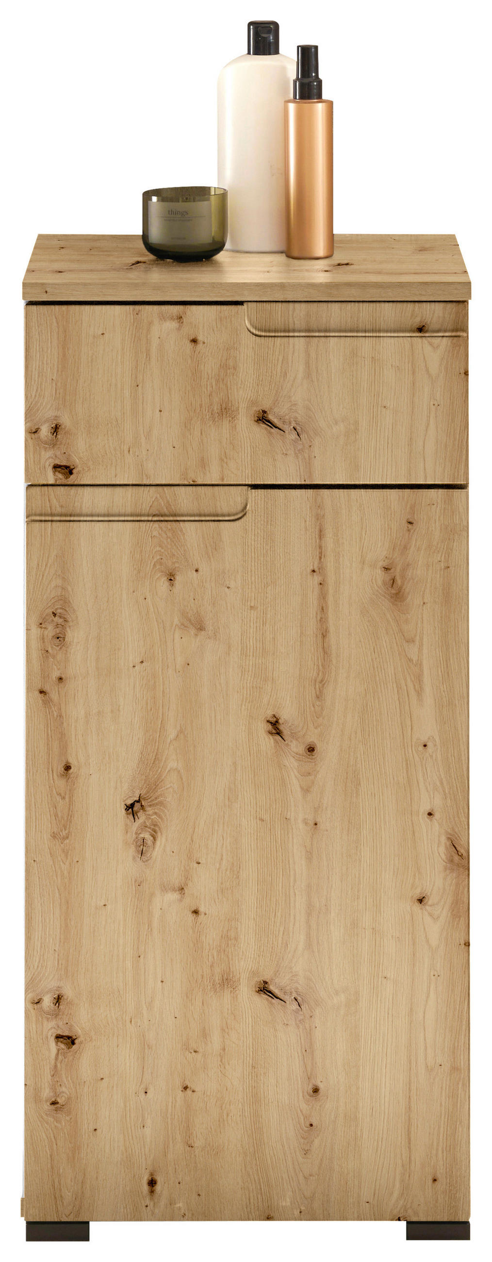 UNTERSCHRANK in   - Schwarz/Eiche Artisan, Modern, Holzwerkstoff/Kunststoff (40/85/32cm) - MID.YOU