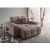 XXL-SESSEL - Taupe/Schwarz, MODERN, Kunststoff/Textil (181/87/155cm) - Livetastic