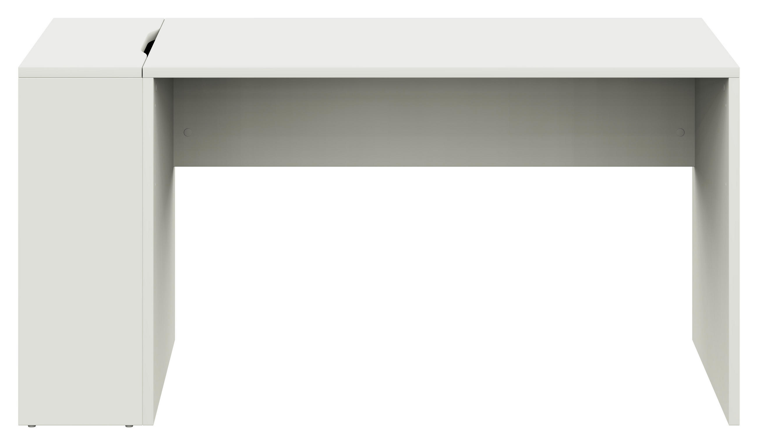 JUGENDSCHREIBTISCH 145/67/72 cm  - Weiß, Design, Holzwerkstoff (145/67/72cm) - Cantus