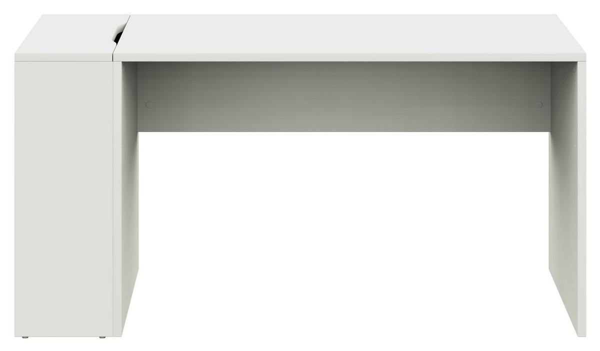 JUGENDSCHREIBTISCH 145/67/72 cm  in Weiss  - Weiss, Design, Holzwerkstoff (145/67/72cm) - Cantus