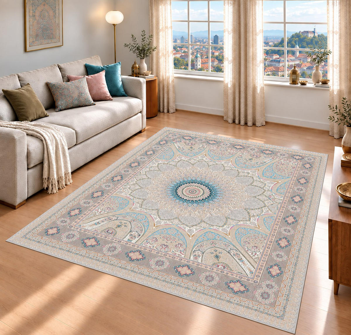 TKANÝ KOBEREC, 200/300 cm vícebarevná - vícebarevná, Lifestyle, textil (200/300cm) - Cazaris