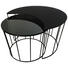 COUCHTISCHSET in Metall, Glas 76/45 cm - Schwarz/Grau, Design, Glas/Metall (76/45cm) - Carryhome COUCHTISCHSET in Metall, Glas 76/45 cm - Schwarz/Grau, Design, Glas/Metall (76/45cm) - Carryhome