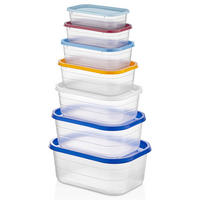 SET POSUDA ZA ČUVANJE NAMIRNI    - višebojno/prozirno, Basics, plastika (25.2/17.9/10.9cm)