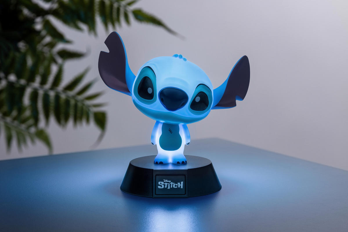 LED-DEKOLEUCHTE Stitch 7.7/10.8/7.7 cm   - Blau/Multicolor, Basics, Kunststoff (7.7/10.8/7.7cm) - Disney