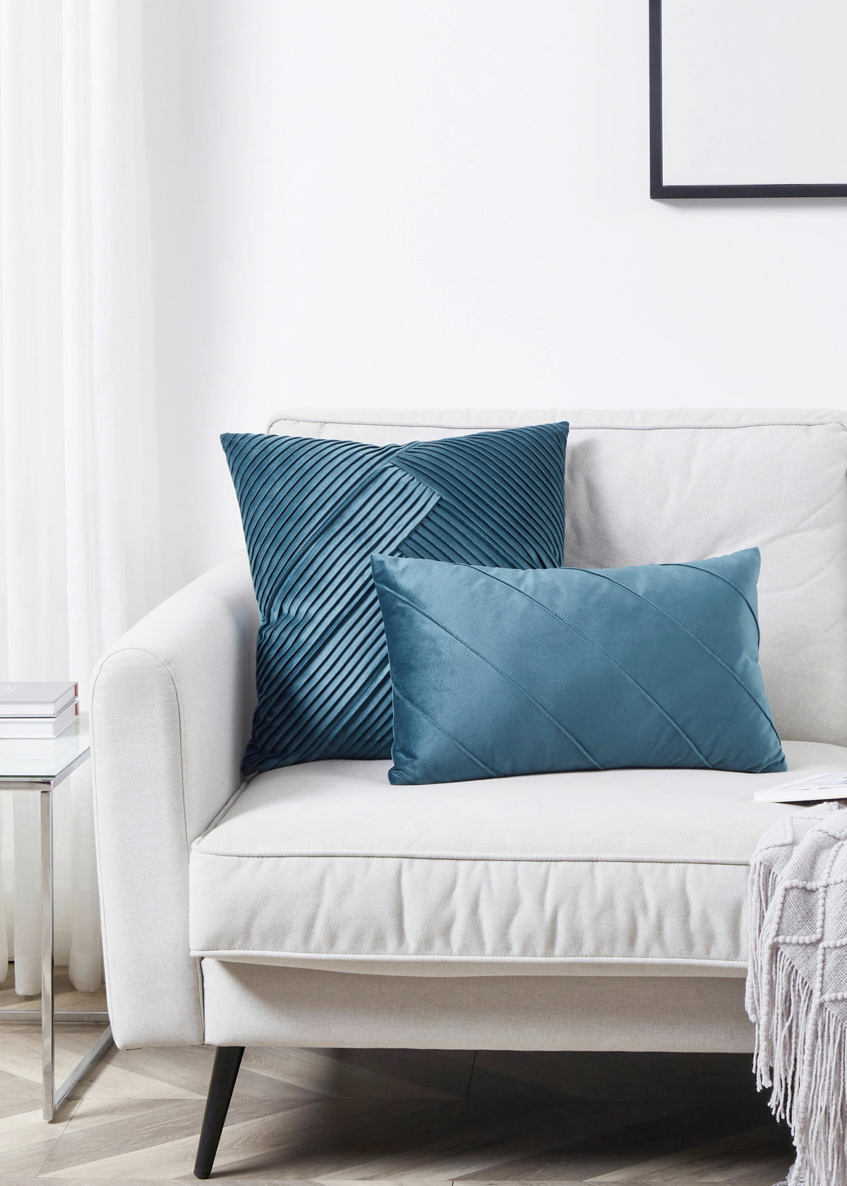 ZIERKISSEN  30/50 cm   - Petrol, Design, Textil (30/50cm) - Eglo