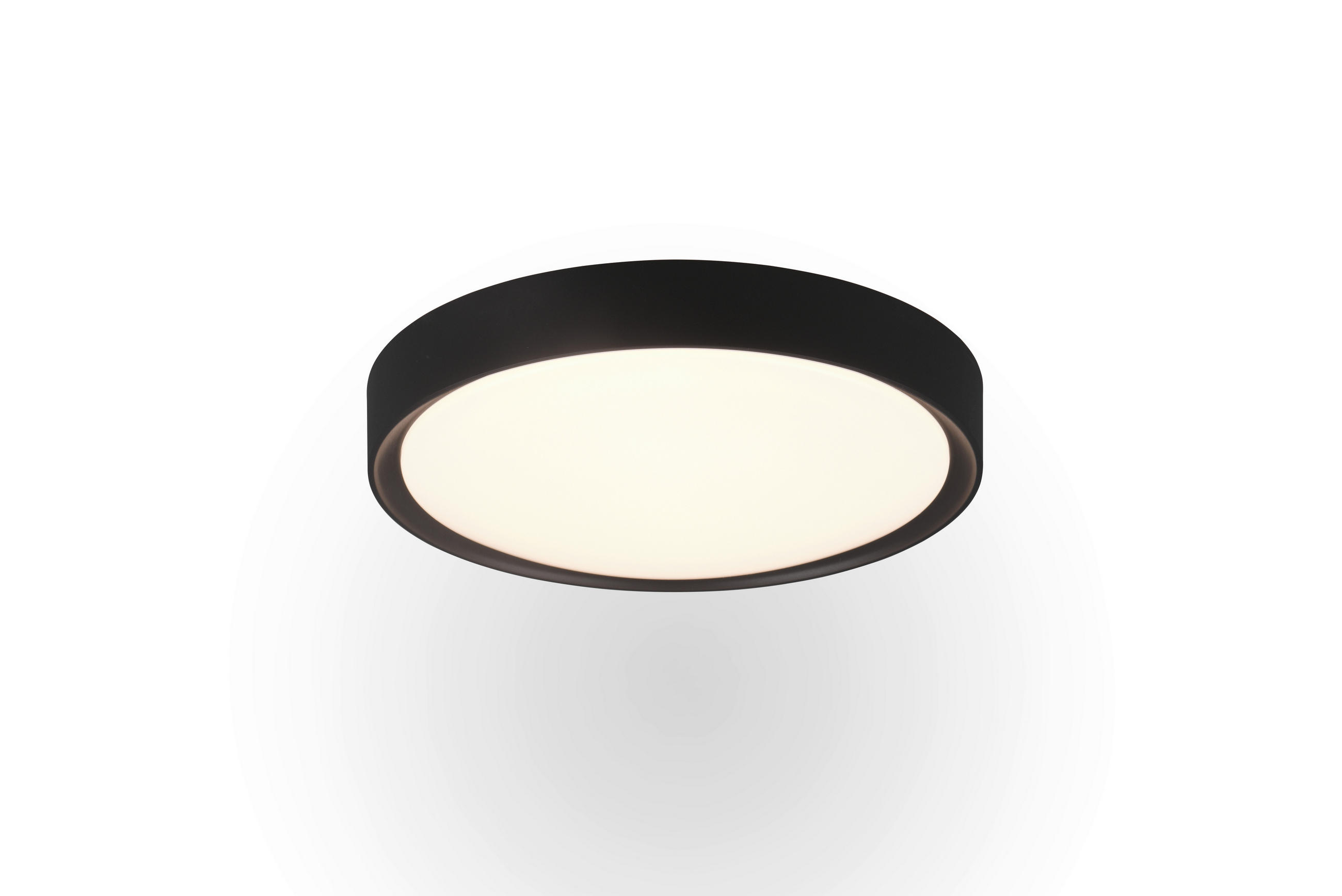 LED-DECKENLEUCHTE 18 W  33/9 cm    - Schwarz, Basics, Kunststoff (33/9cm) - Trio Leuchten