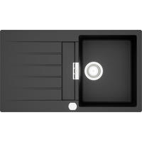 SPÜLE SIGD100FBPUR  - Schwarz, Basics, Stein (86/30,4/50cm) - Schock