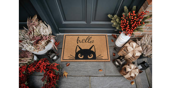 KOKOSMATTE 45/70 cm Mix Mats - Hellbraun/Schwarz, Basics, Naturmaterialien/Kunststoff (45/70cm) - Esposa