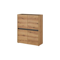 HIGHBOARD  100/122/40 cm  - Eichefarben/Anthrazit, Design, Holzwerkstoff/Kunststoff (100/122/40cm) - Modante