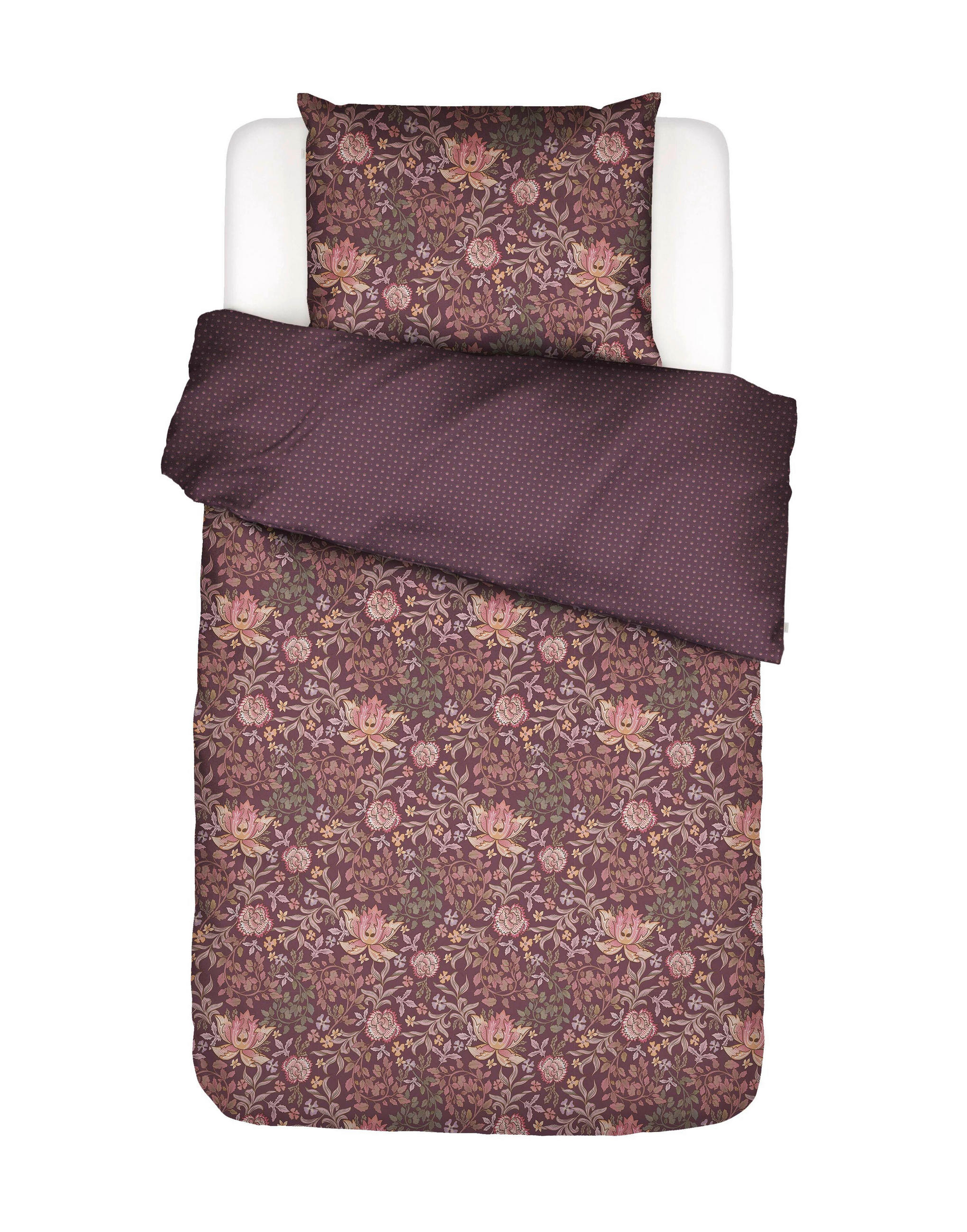 POVLEČENÍ, satén, švestková, 140/200 cm - švestková, Basics, textil (140/200cm) - Essenza