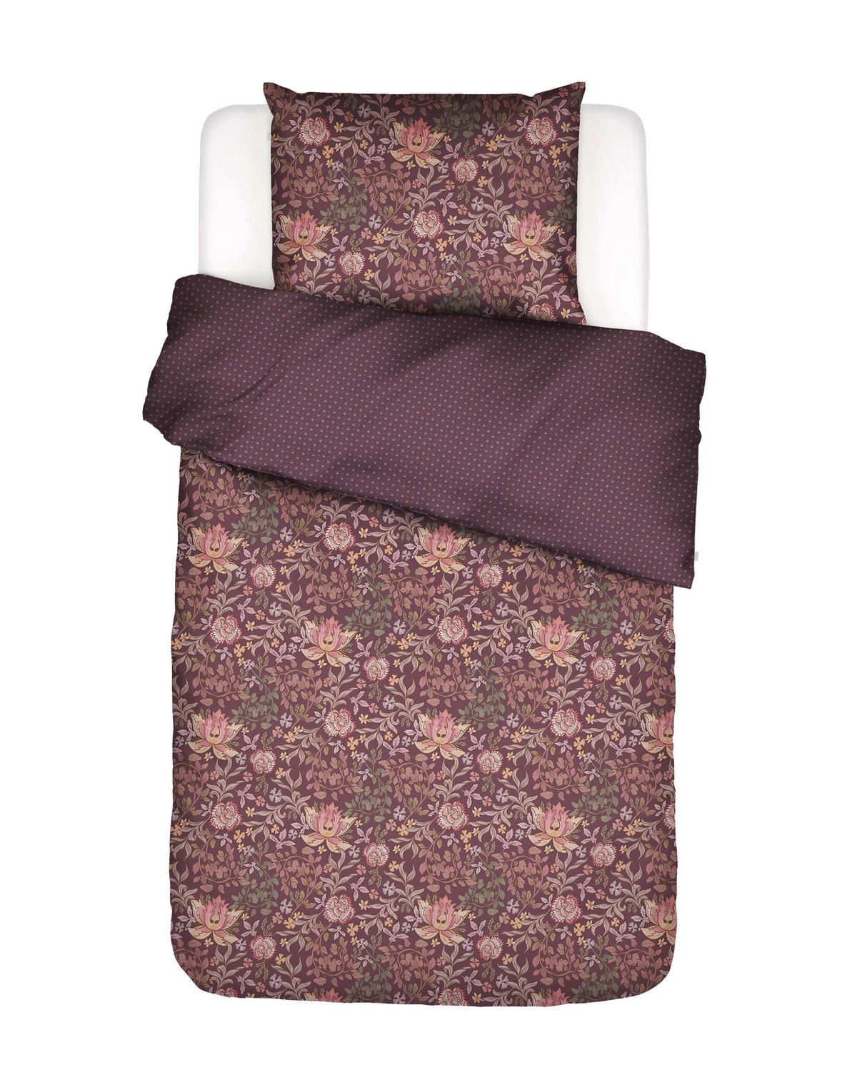POVLEČENÍ, satén, švestková, 140/200 cm - švestková, Basics, textil (140/200cm) - Essenza