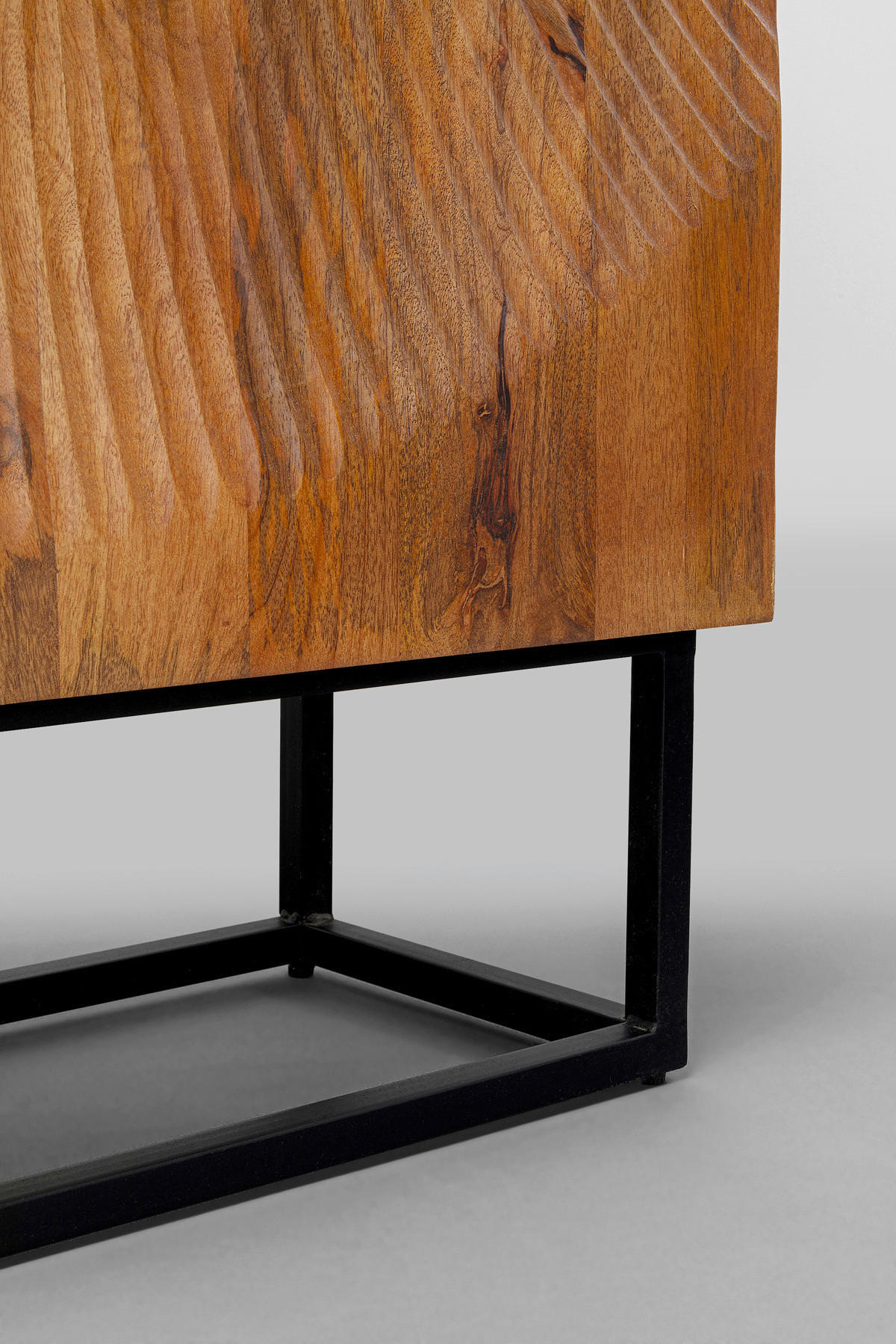 HIGHBOARD  in 76/140/30 cm  - Schwarz/Braun, Holz/Metall (76/140/30cm) - Kare-Design