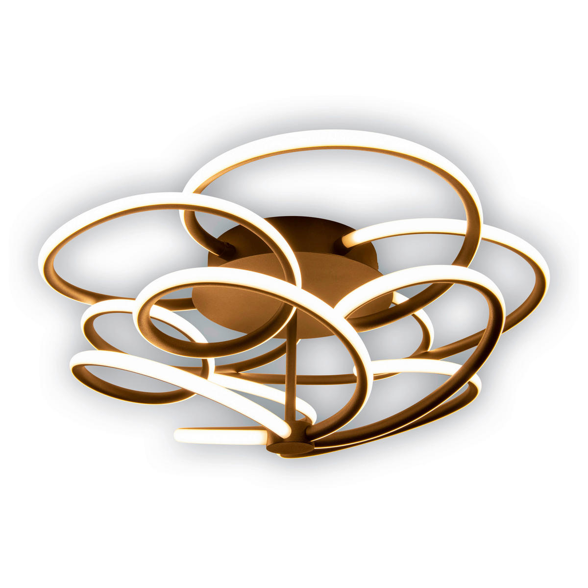 LED-DECKENLEUCHTE 57 cm cm  - Schwarz, Basics, Metall (57 cmcm) - Näve