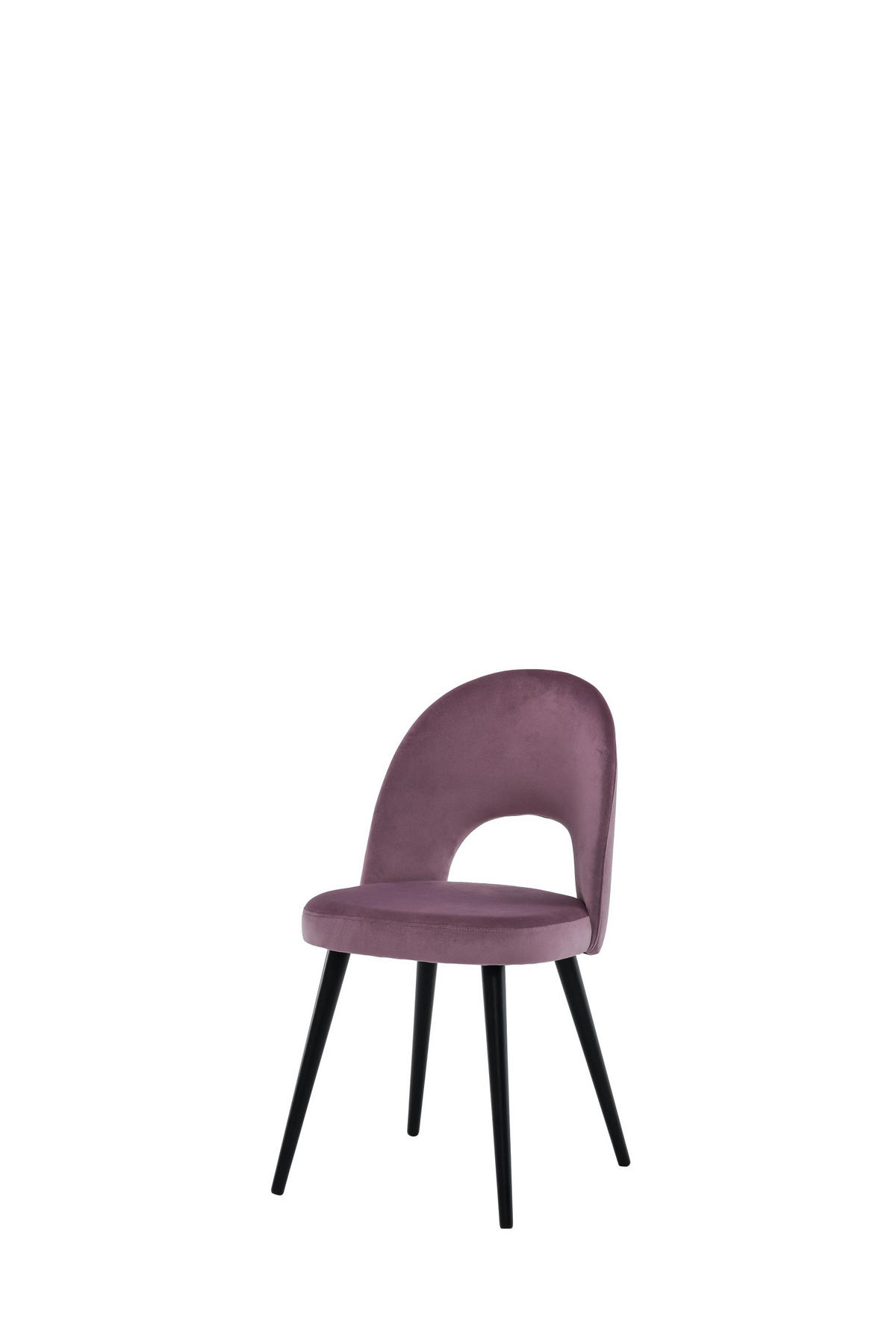 STOLICA  ružičasta       - ružičasta/crna, Moderno, drvo/tekstil (49/83/60cm)