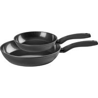 PFANNENSET Aluminium 2-teilig  - Schwarz, Basics, Kunststoff/Metall - Homeware Profession.