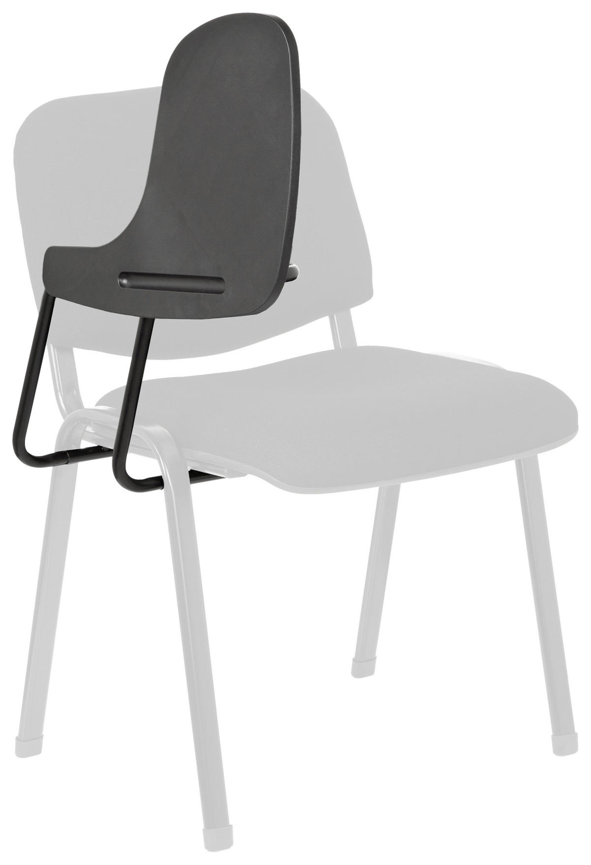 Schreibtablett 30/40/20 cm Schwarz  - Schwarz, Basics, Kunststoff/Metall (30/40/20cm) - MID.YOU