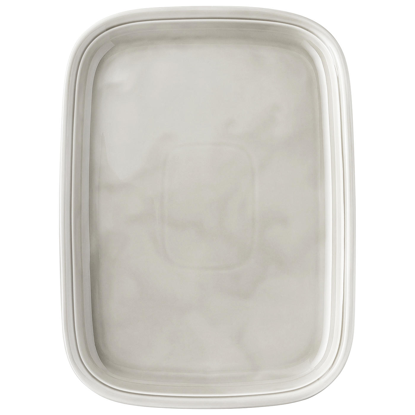 PLATTE - Grau, Design, Keramik (33,3/24,5/3,1cm) - Thomas