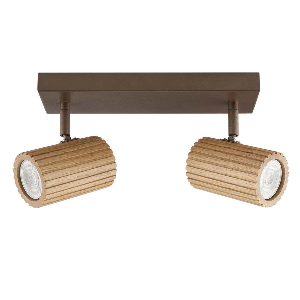 DECKENLEUCHTE LAKEWOOD 31,2/17,6/8 cm  - Braun, Design, Holz/Metall (31,2/17,6/8cm)
