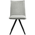 STUHL Webstoff Schwarz, Hellgrau Buche massiv  - Hellgrau/Schwarz, Basics, Holz/Textil (46/91/61cm) - Carryhome