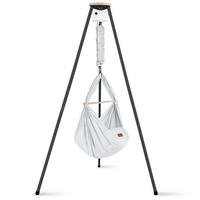 FEDERWIEGE  Anthrazit, Hellgrau  - Anthrazit/Hellgrau, Basics, Kunststoff/Textil (135/194/135cm) - SCHMUSEWOLKE