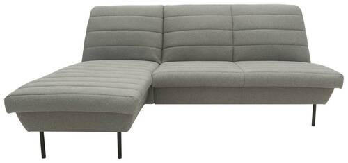 ECKSOFA Graubraun Webstoff  - Graubraun/Schwarz, Design, Textil/Metall (168/214cm) - LOOKS by W.Joop