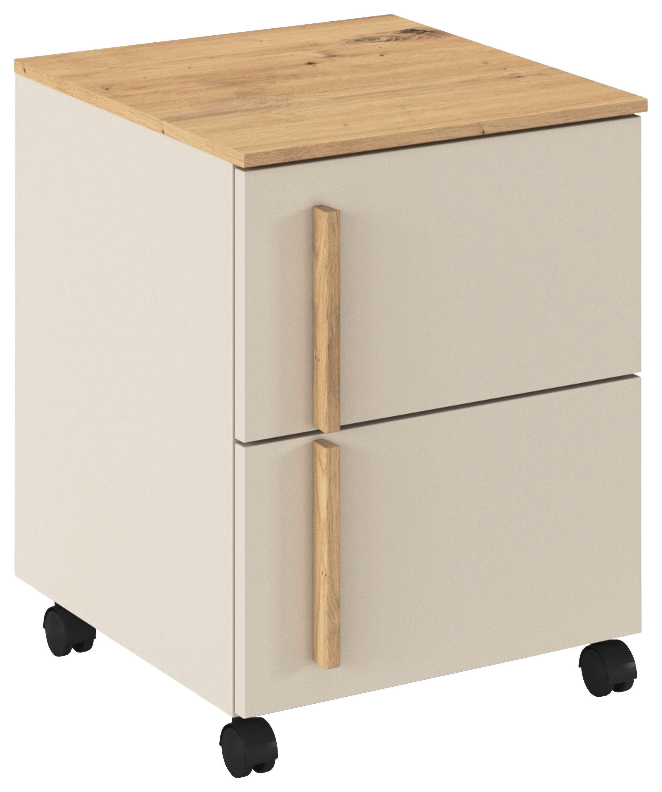 ROLLCONTAINER Champagner, Eiche Artisan  - Champagner/Eiche Artisan, Design, Holz/Holzwerkstoff (40/52/42cm) - Stylife