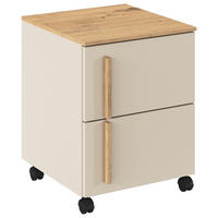 ROLLCONTAINER Champagner, Eiche Artisan  - Champagner/Eiche Artisan, Design, Holz/Holzwerkstoff (40/52/42cm) - Stylife