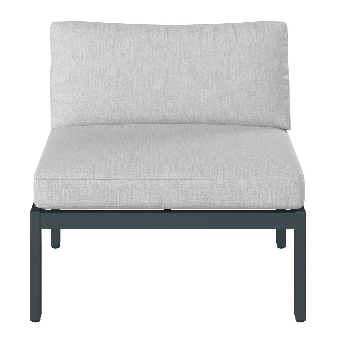LOUNGEMITTELTEIL  - Anthrazit/Grau, Design, Textil/Metall (80/73/76cm) - Dieter Knoll