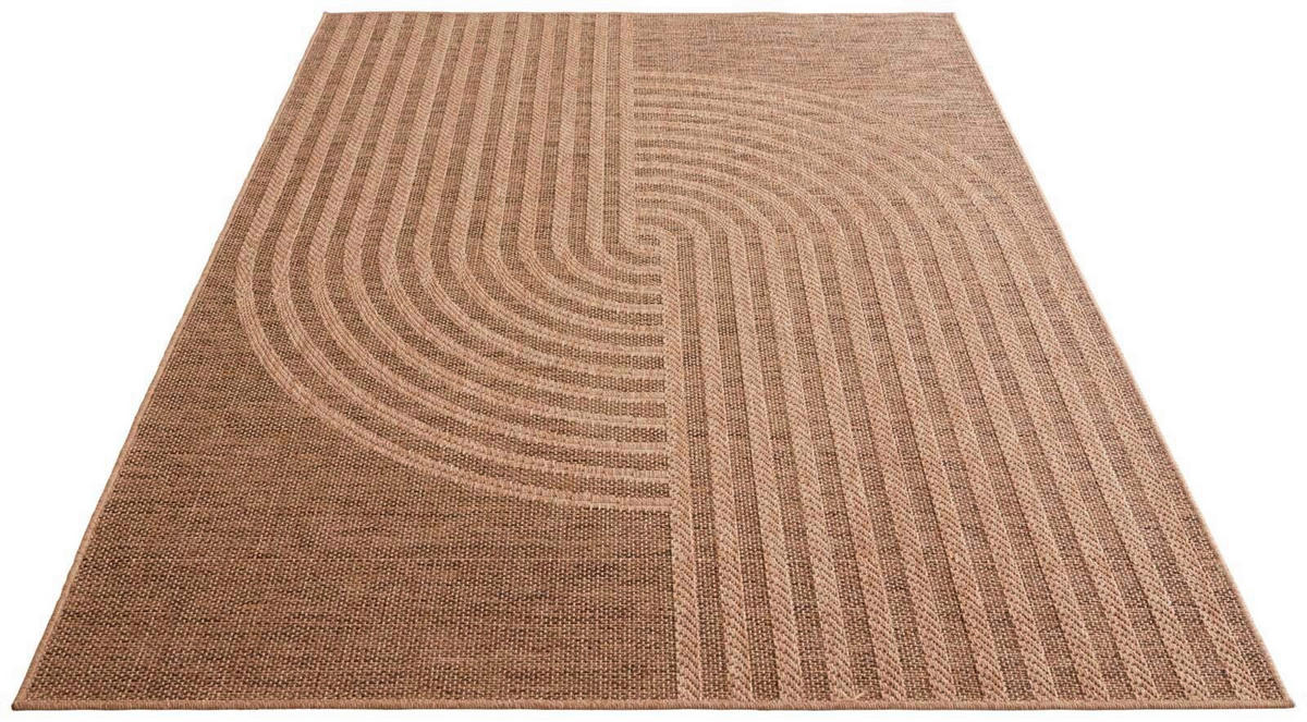 OUTDOORTEPPICH für Terrasse und Balkon 240/340 cm Borneo Talco Beige  - Beige, KONVENTIONELL, Textil (240/340cm) - Ambia Garden