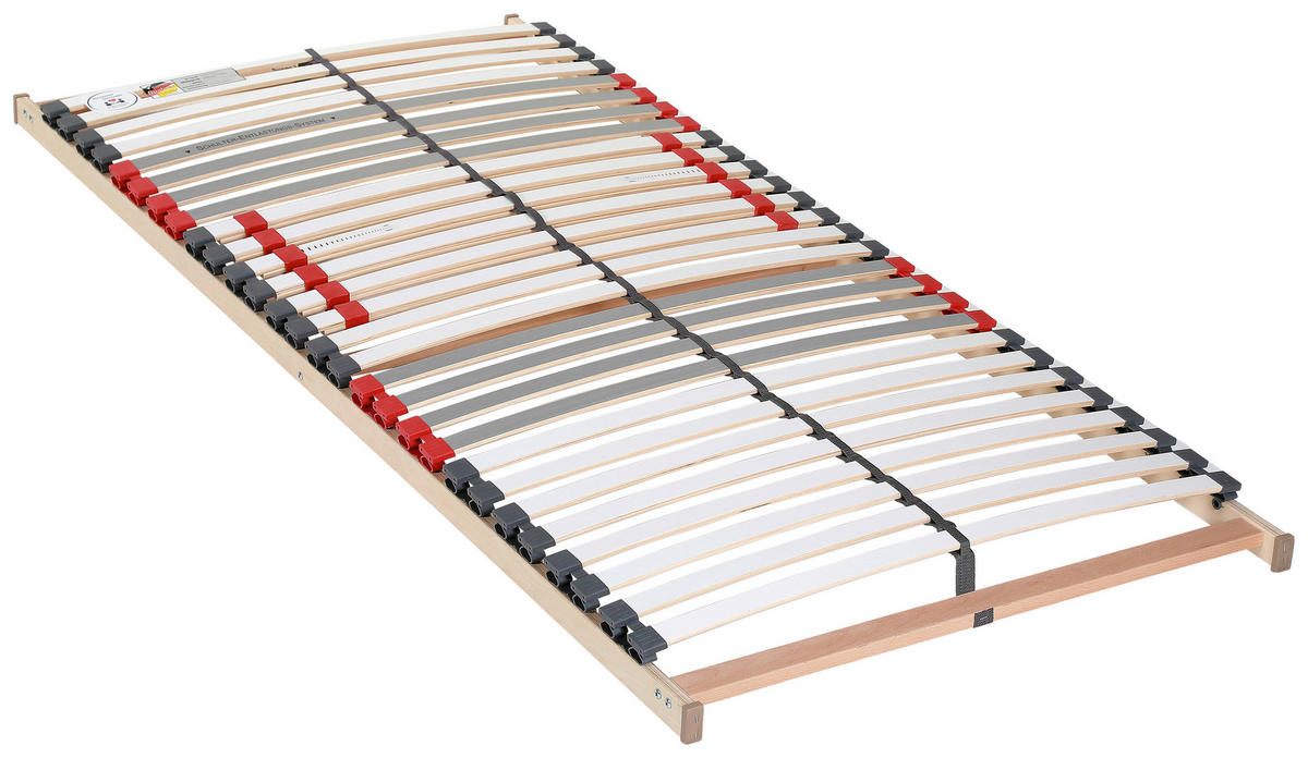 LATTENROST 90/190 cm Birke, Buche  - Naturfarben/Weiß, Basics, Holz/Kunststoff (90/190cm) - Visionight