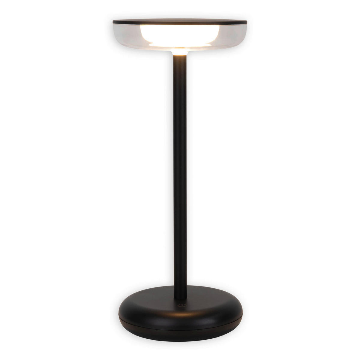 AKKU-TISCHLEUCHTE PASI 10,5/11/26 cm   - Schwarz, Design, Kunststoff/Metall (10,5/11/26cm) - Näve
