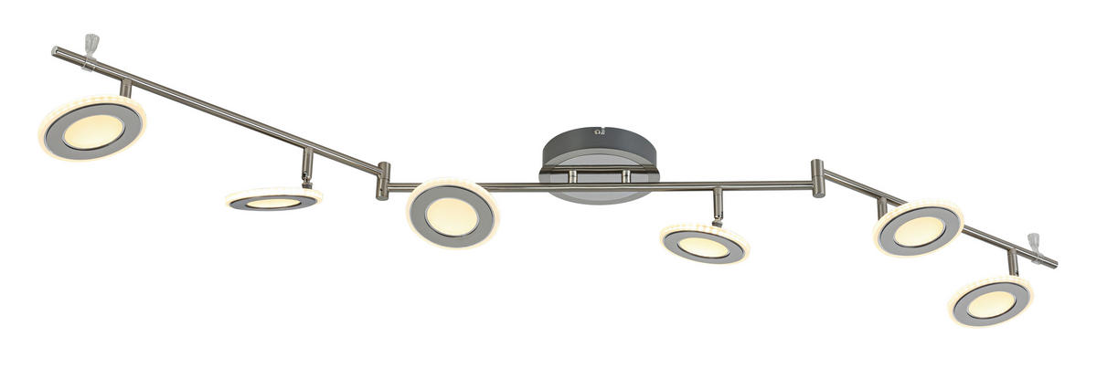 LED-STRAHLER 150/21/13 cm  - Chromfarben/Nickelfarben, Design, Kunststoff/Metall (150/21/13cm) - Novel