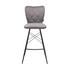 BARHOCKER in Metall, Textil Grau, Schwarz - Schwarz/Grau, Design, Textil/Metall (43,5/106,5/53cm) - Hom`in BARHOCKER in Metall, Textil Grau, Schwarz - Schwarz/Grau, Design, Textil/Metall (43,5/106,5/53cm) - Hom`in