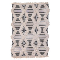 TEPPICH 65/135 cm Schwarz  - Schwarz, Design, Textil (65/135cm) - Tom Tailor
