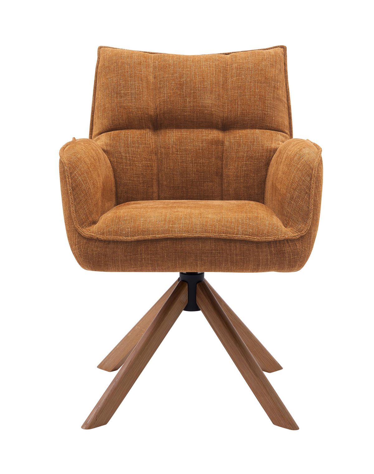 ARMLEHNSTUHL-SET 2 Stück  in Chenille  - Rostfarben/Naturfarben, MODERN, Holz/Textil (59/86/65cm) - Livetastic