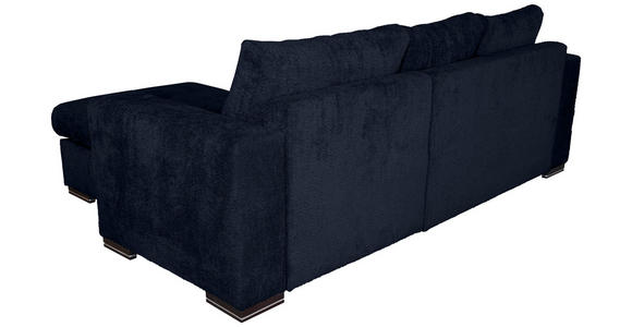 ECKSOFA Dunkelblau Webstoff  - Braun/Dunkelblau, KONVENTIONELL, Holz/Textil (170/235cm) - Carryhome