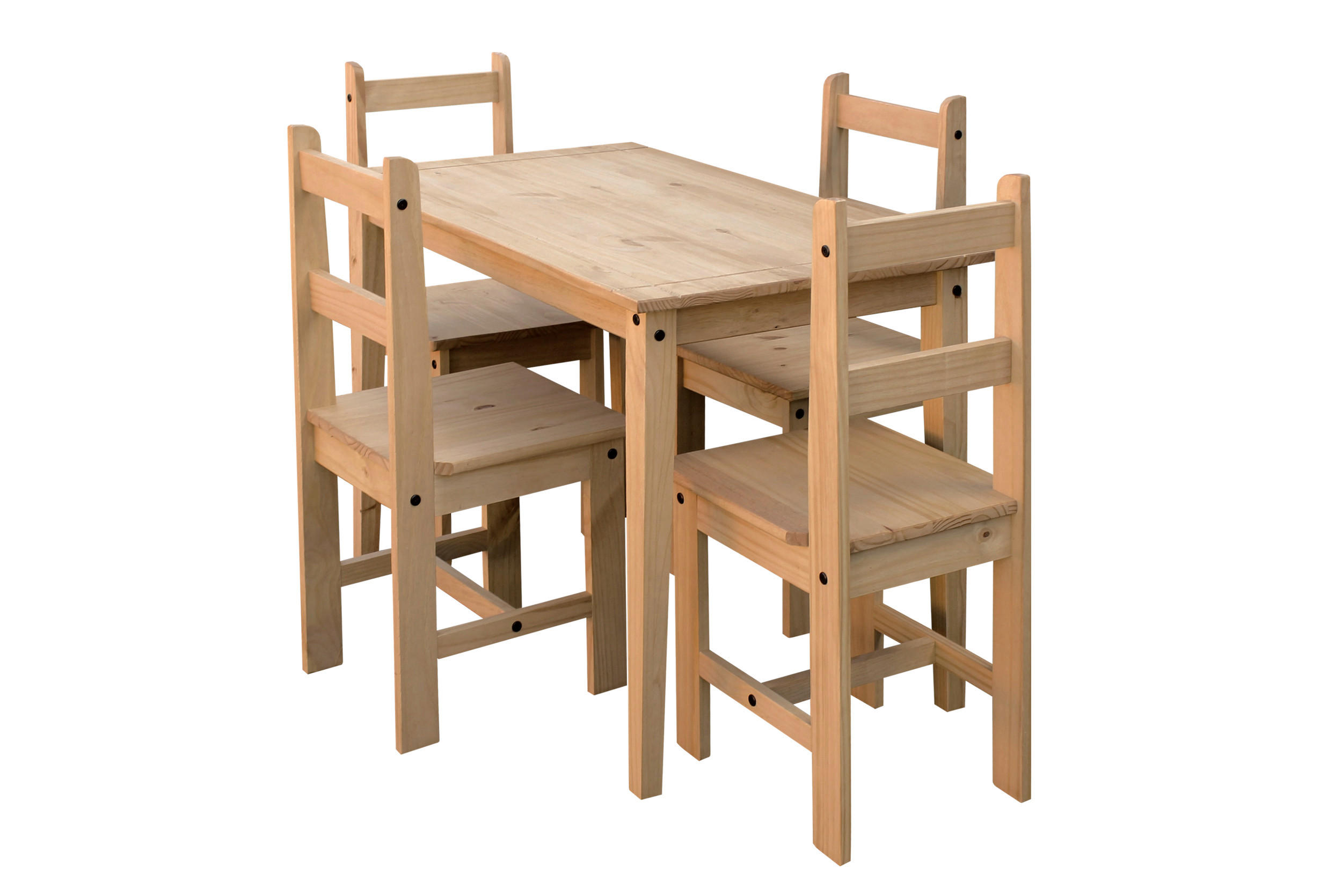 TISCHGRUPPE Naturfarben, Honig  - Naturfarben/Honig, Natur, Holz (108/65/76cm) - Livetastic