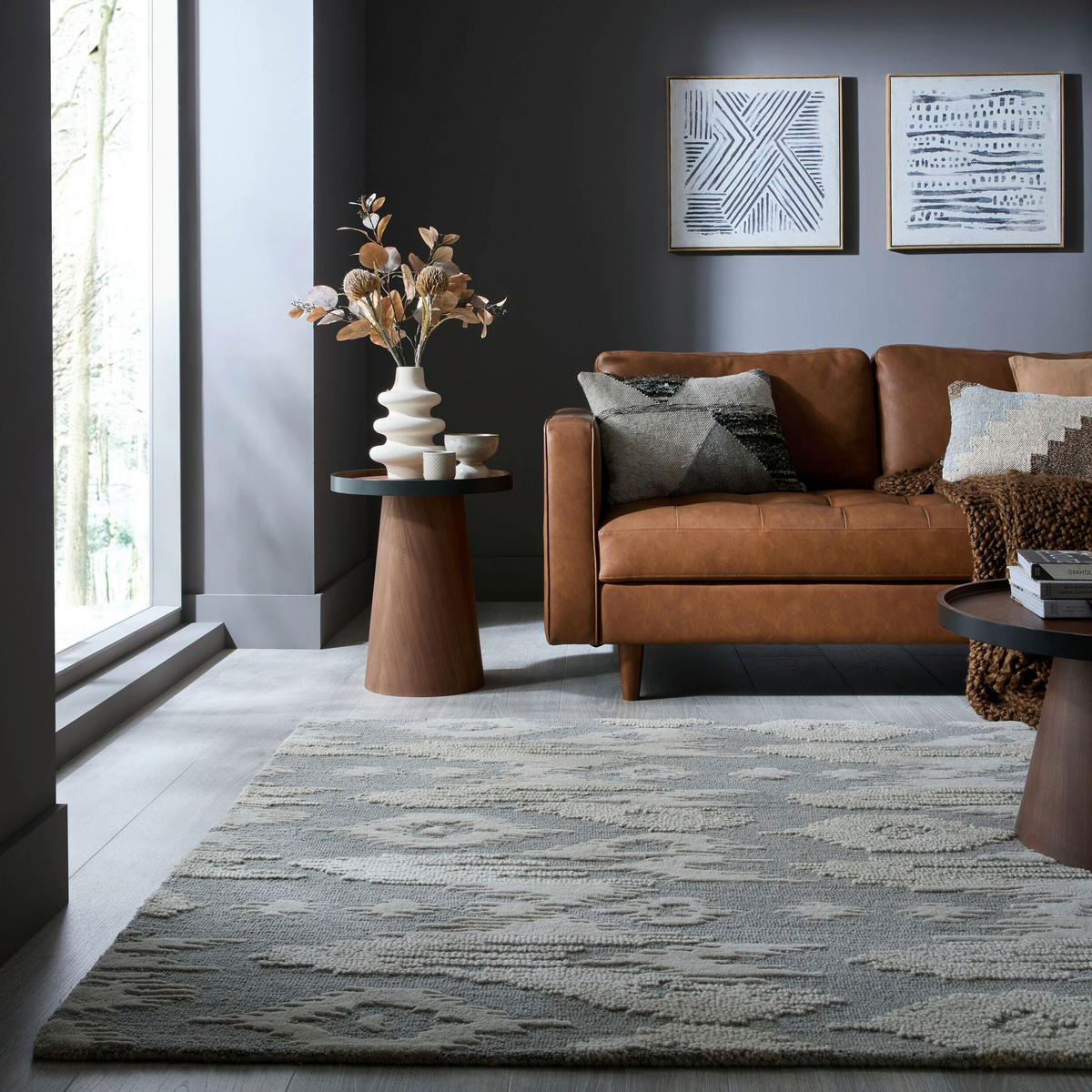 WOLLTEPPICH 120/170 cm Blau  - Blau, MODERN, Textil (120/170cm) - Xora