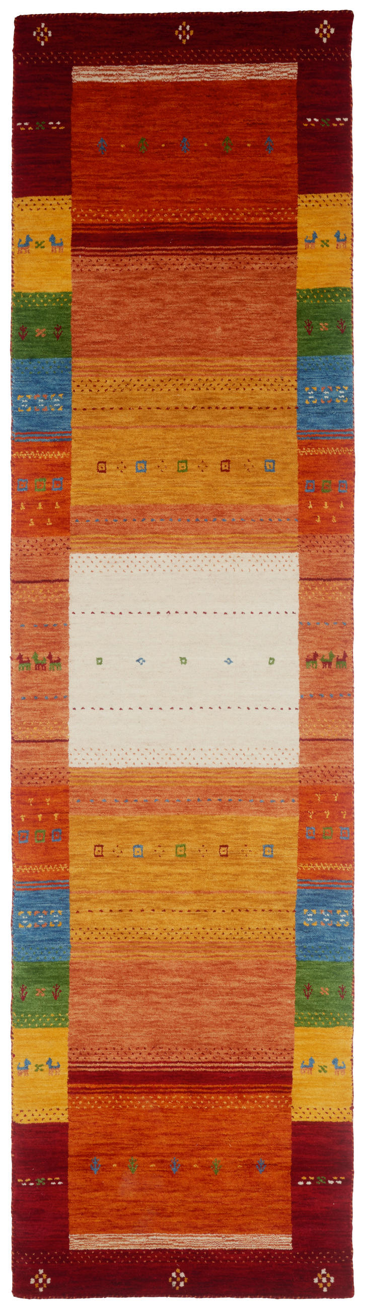 ORIENTÁLNÍ KOBEREC, 80/300 cm vícebarevná, červená - vícebarevná/červená, Lifestyle, textil (80/300cm) - Cazaris