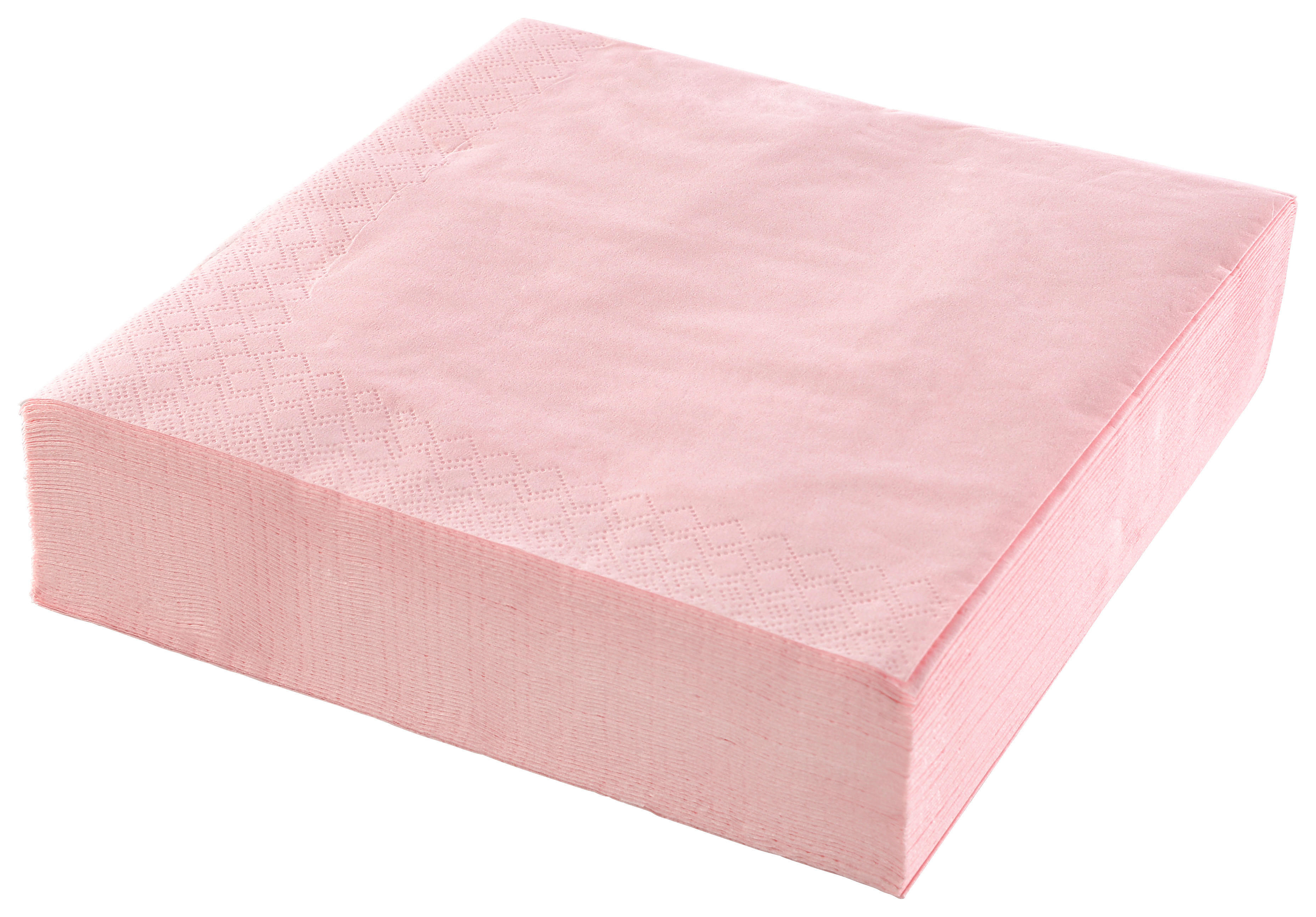SERVIETTE  40/40 cm   - Pink, Basics, Papier (40/40cm) - Xxxlpack